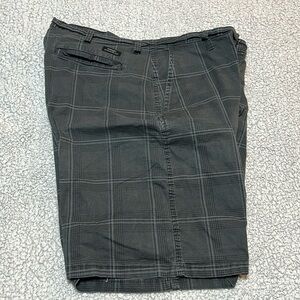 Wrangler Black Plaid Lightweight Shorts Size 36